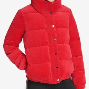 DKNY Red Puffer Jacket